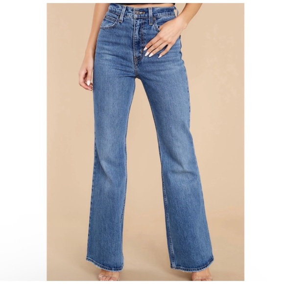70's High Rise Flare Jeans Levi's Premium size 26 - Picture 2 of 5